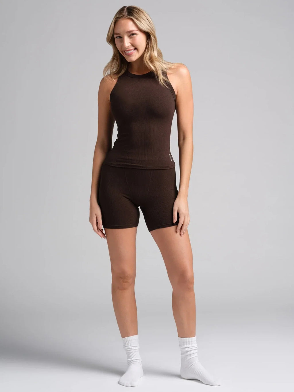 Ribbed High-Neck Tank 3-Pack