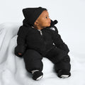 Baby Insulated Puffer One-Piece - Black