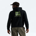 Men's Regular Fit Graphic Hoodie - Black