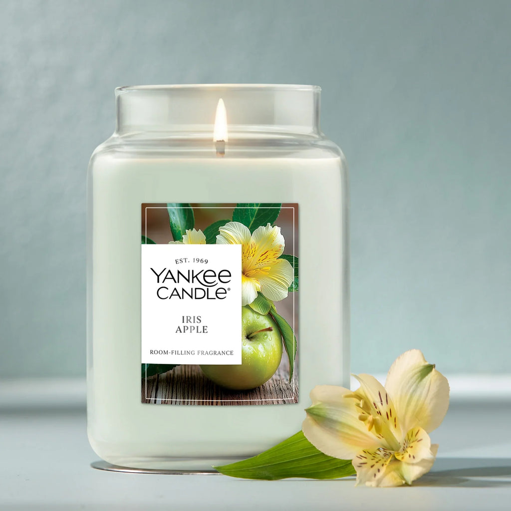 Large Jar Scented Candle - Iris Apple