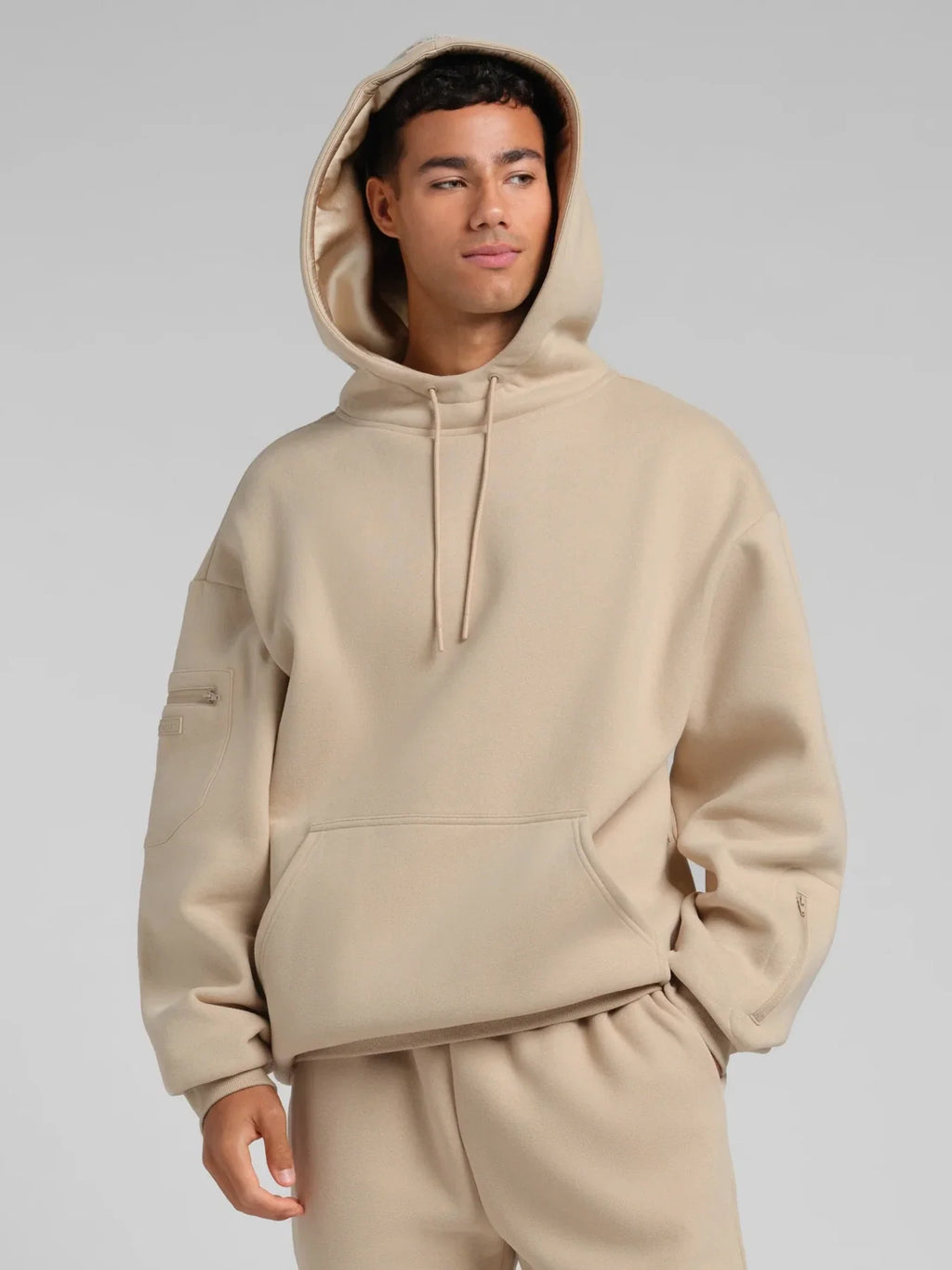 Travel Pullover Hoodie - Almond