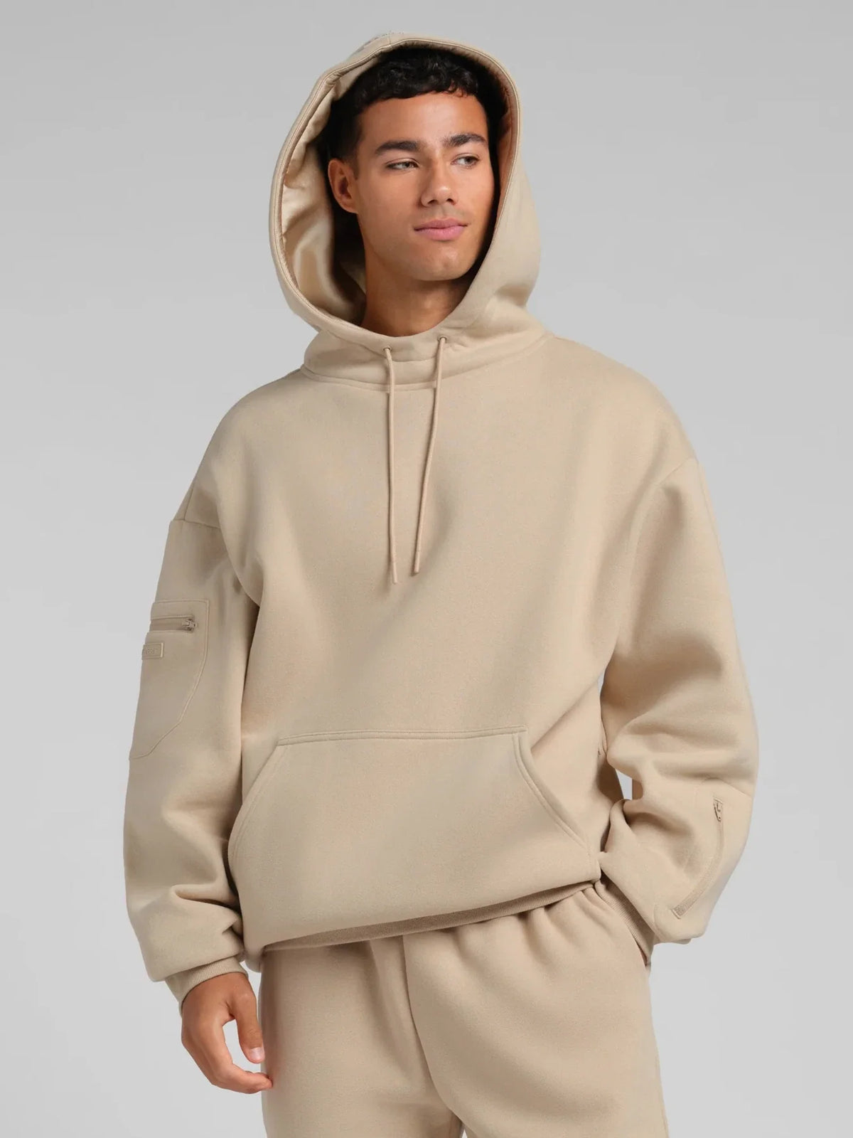 Travel Pullover Hoodie - Almond