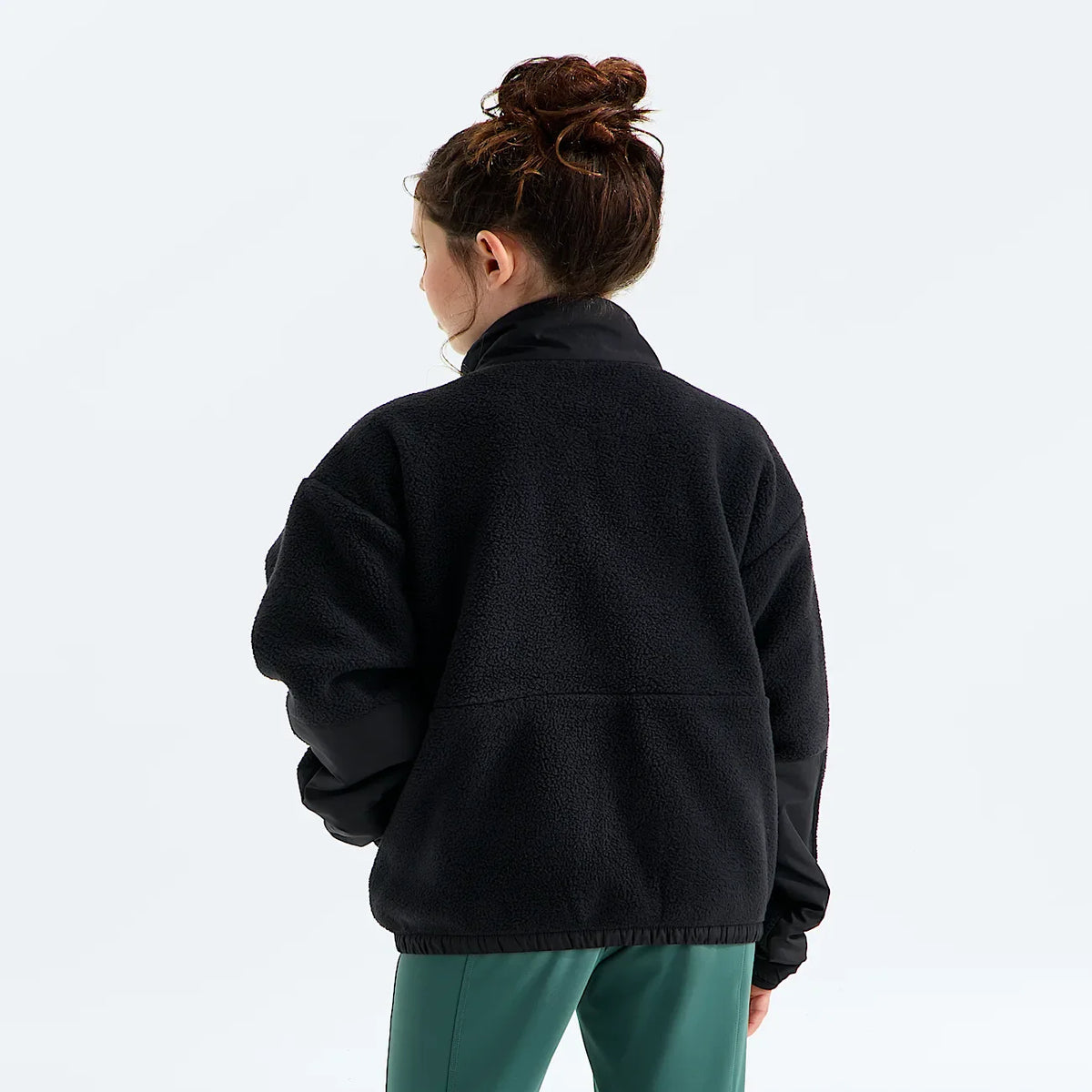 Girls' Full-Zip Fleece Jacket - Black
