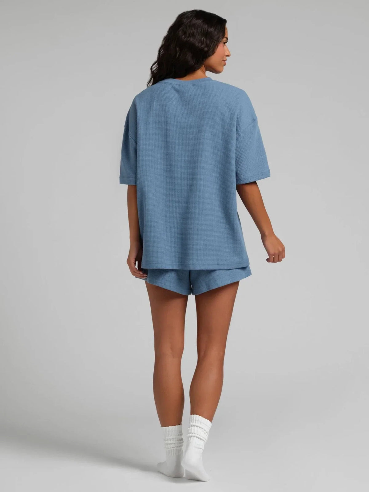 Waffle-Knit Lounge Shorts - Harbor