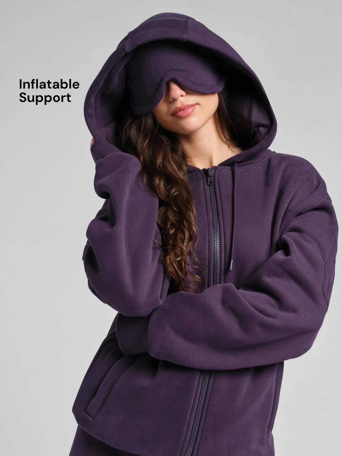 Zip Hoodie - Blackberry