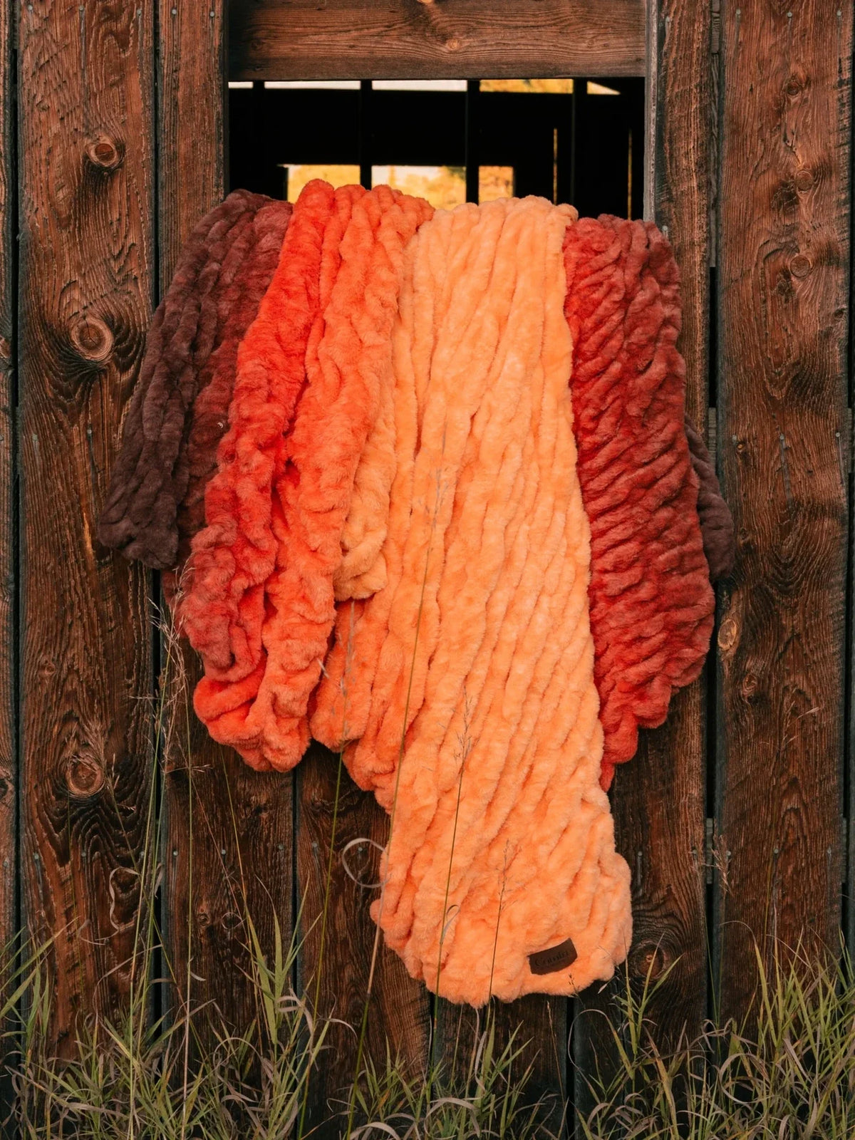 Kids Ombre Throw Blanket - Pumpkin
