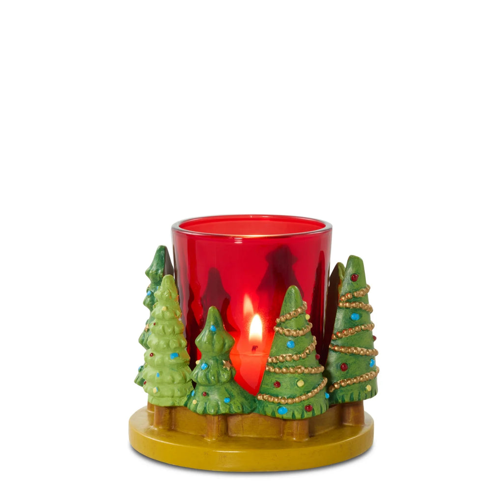 Festive Tree Tea Light Candle Holder