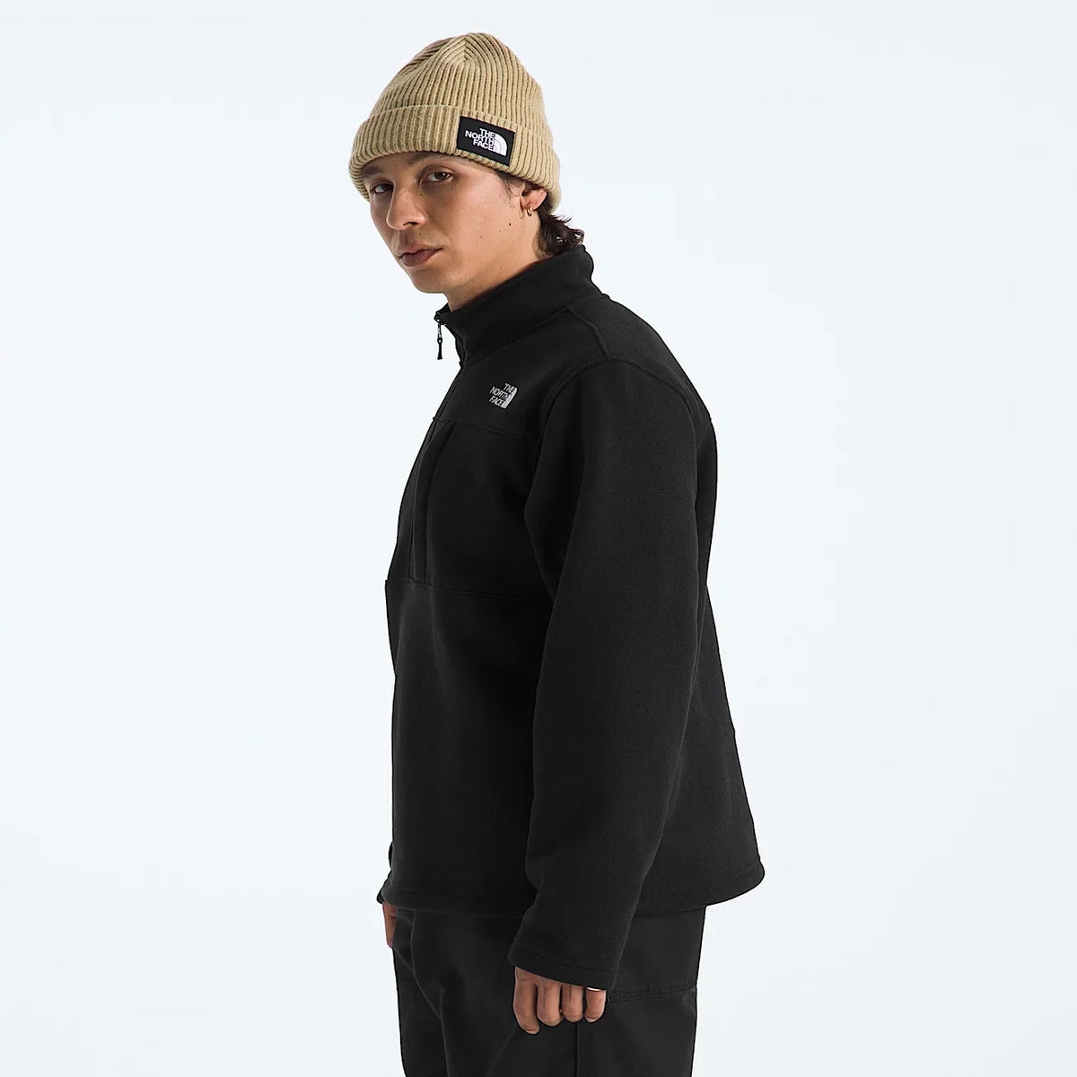 Men's Quarter-Zip Fleece Pullover - Black