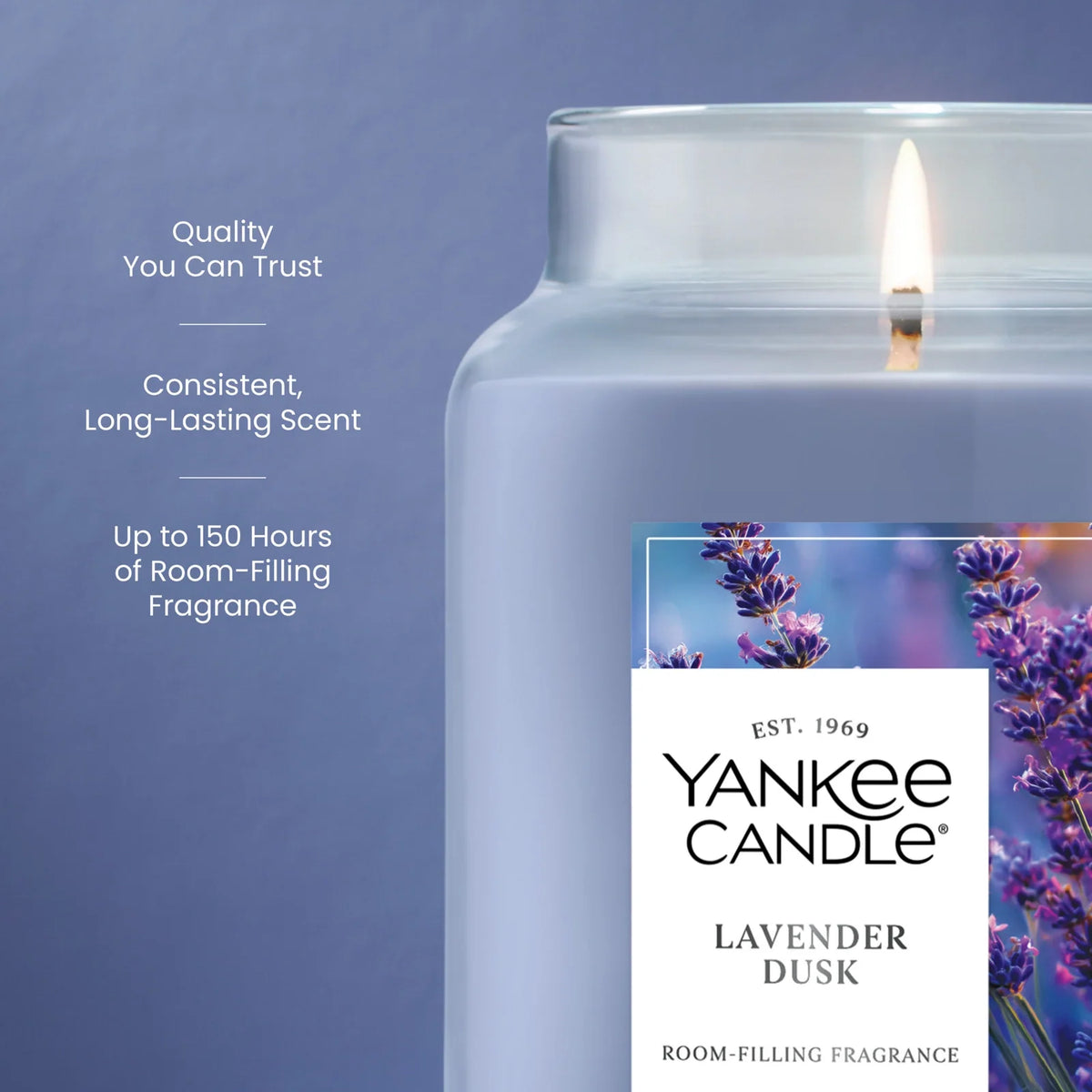 Large Jar Scented Candle - Lavender