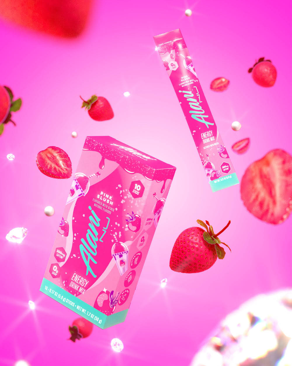 Energy Drink Mix Sticks - Strawberry Cream Soda