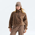 Women's Half-Zip Fleece Pullover - Garnet
