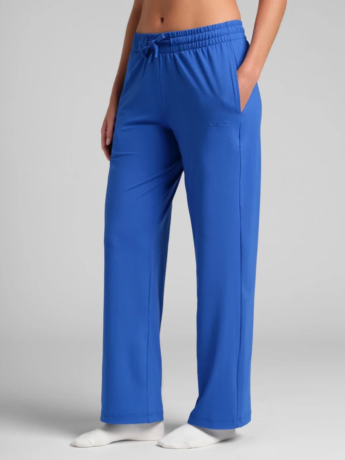Jersey Straight-Leg Lounge Pants - Black