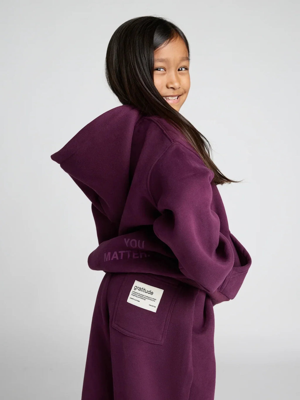 Kids' Hoodie - Plum