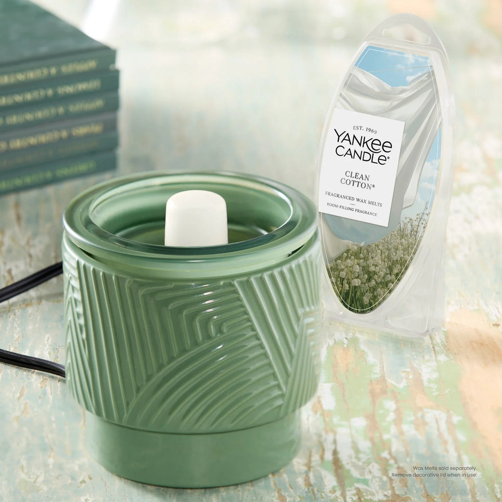 Electric Wax Melt Warmer With Green Finish
