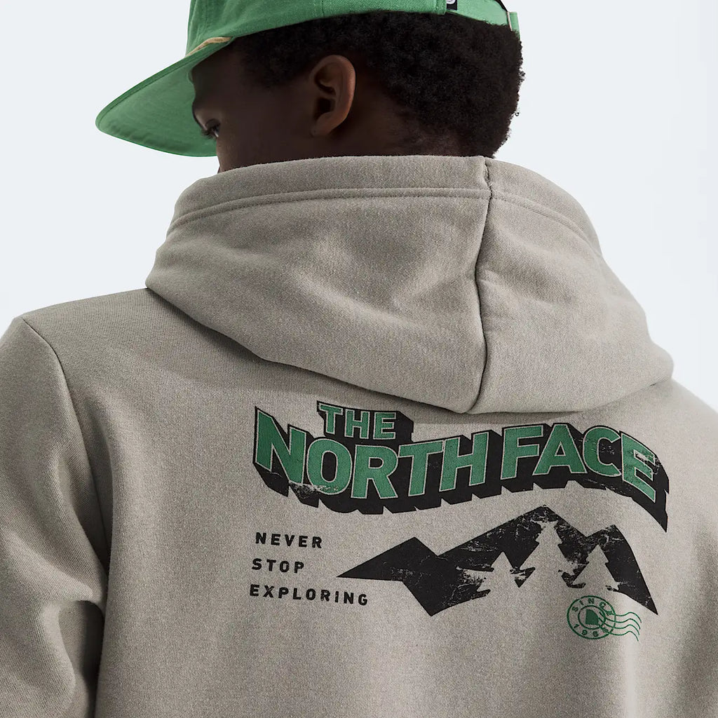 Men's Regular Fit Graphic Hoodie - Stone