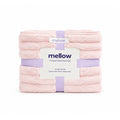 Ribbed Hand Towels, 4-Pack - Pink