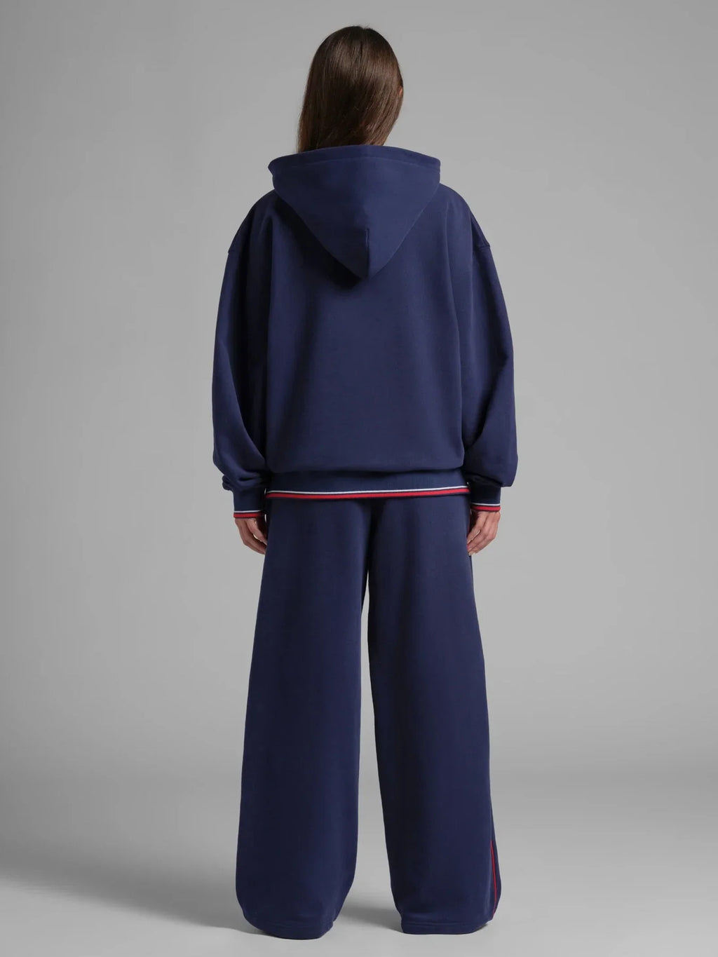 Lightweight Wide Leg Sweatpants - Blue