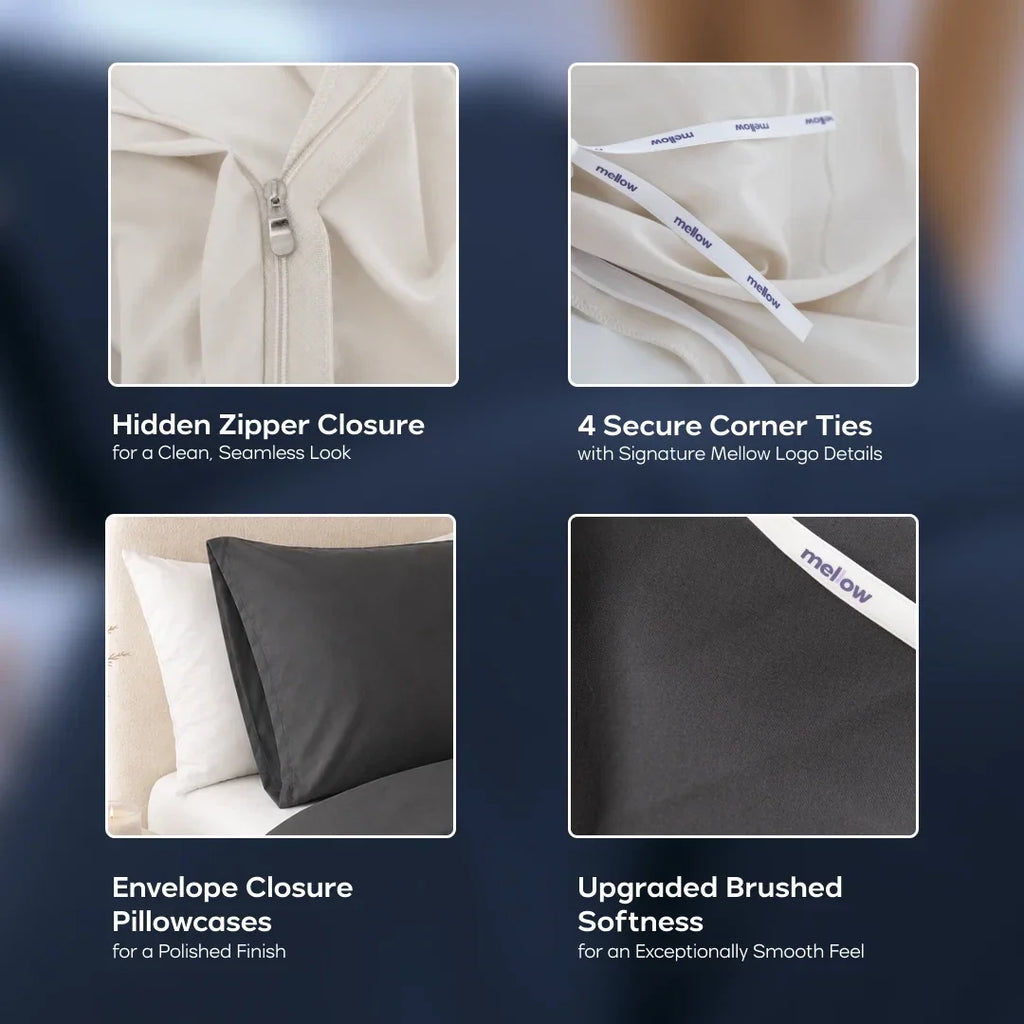Duvet Cover Set - White, Twin/Twin XL