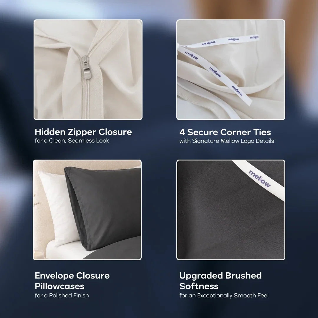 Duvet Cover Set - White, Twin/Twin XL