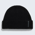 Wool-Blend Knit Beanie - Black