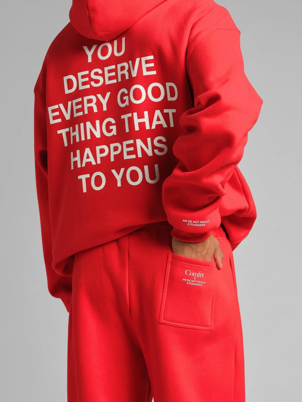 Graphic Jogger Sweatpants - Crimson