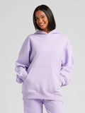Lightweight Oversized Pullover Hoodie - Iris