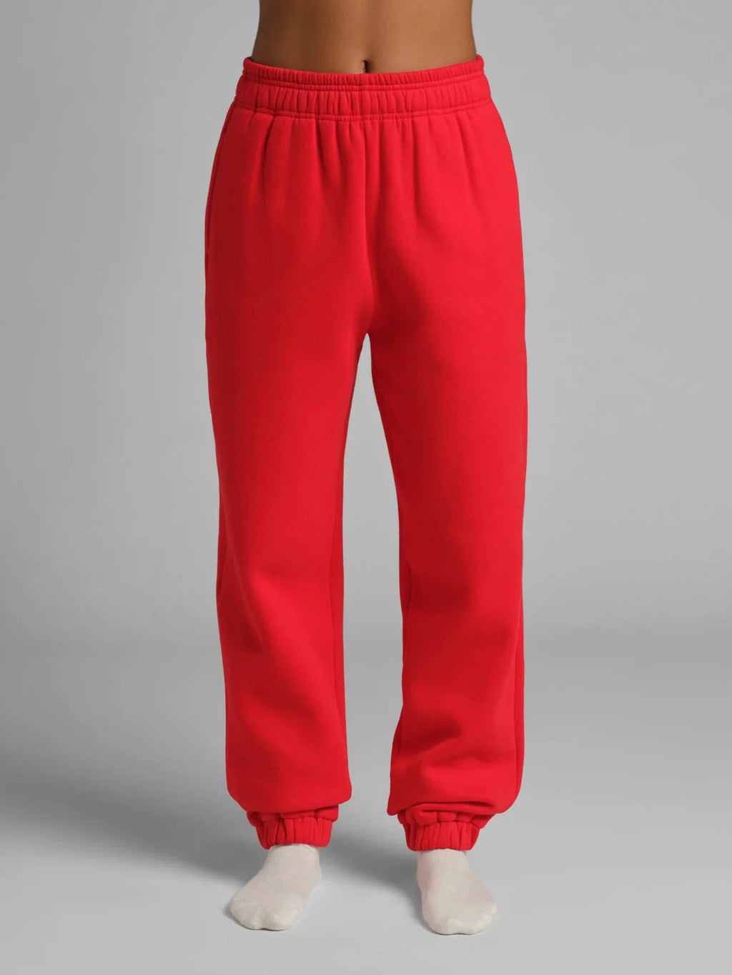 Graphic Jogger Sweatpants - Crimson