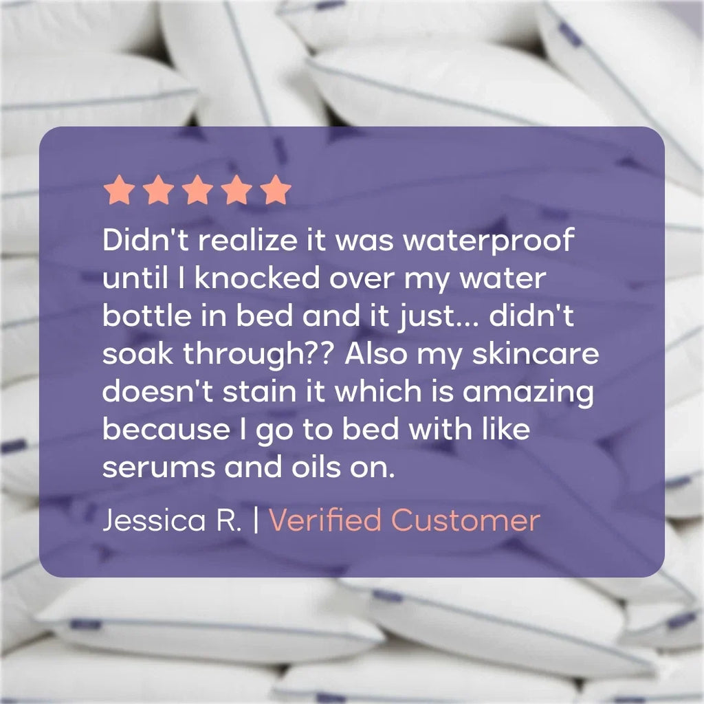 Waterproof Stain-Resistant Bed Pillow 2-Pack - King