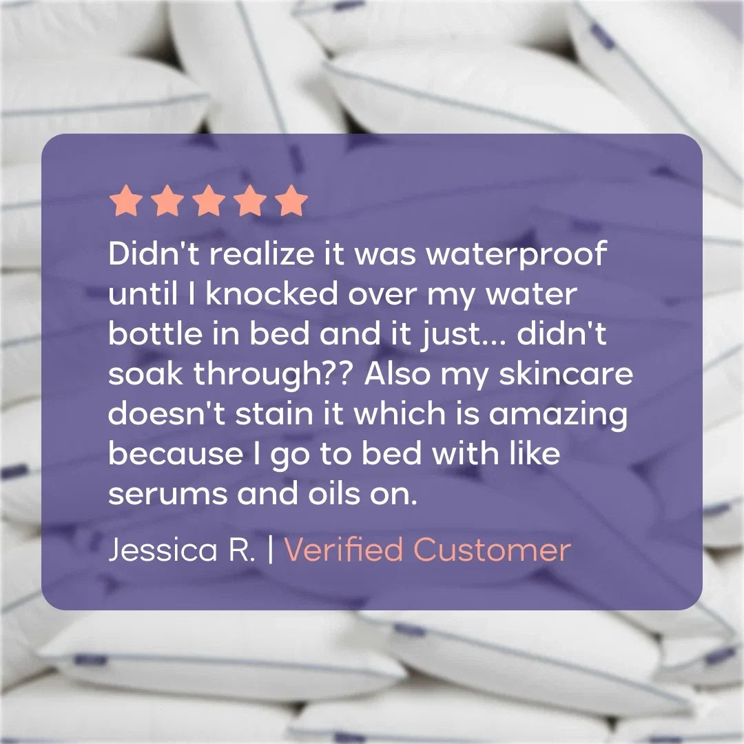 Waterproof Stain-Resistant Bed Pillow 2-Pack - King