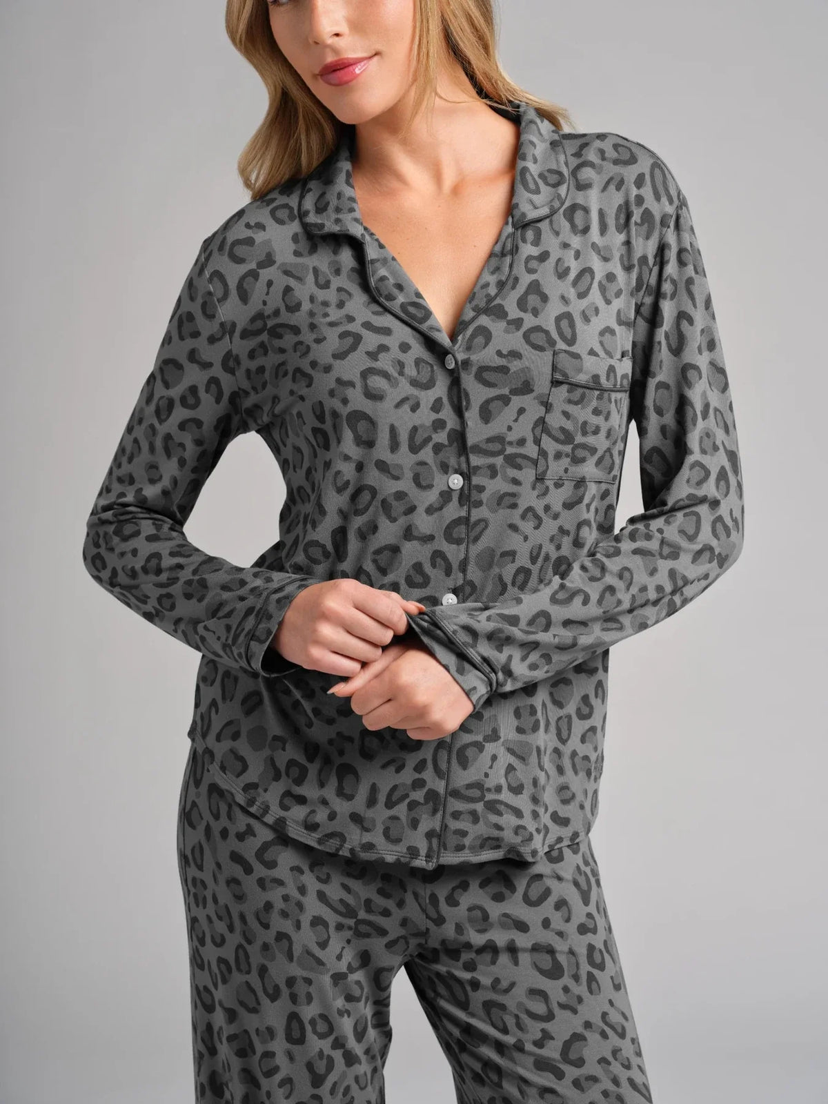 Long-Sleeve Pajama Set - Cherry Blossom