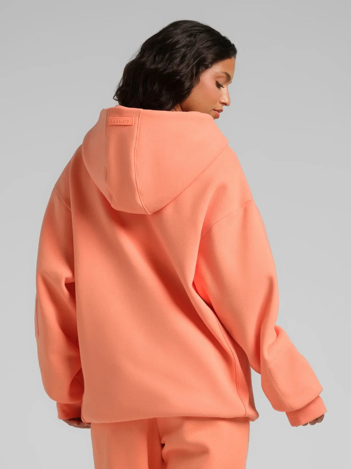 Travel Zip Hoodie - Coral