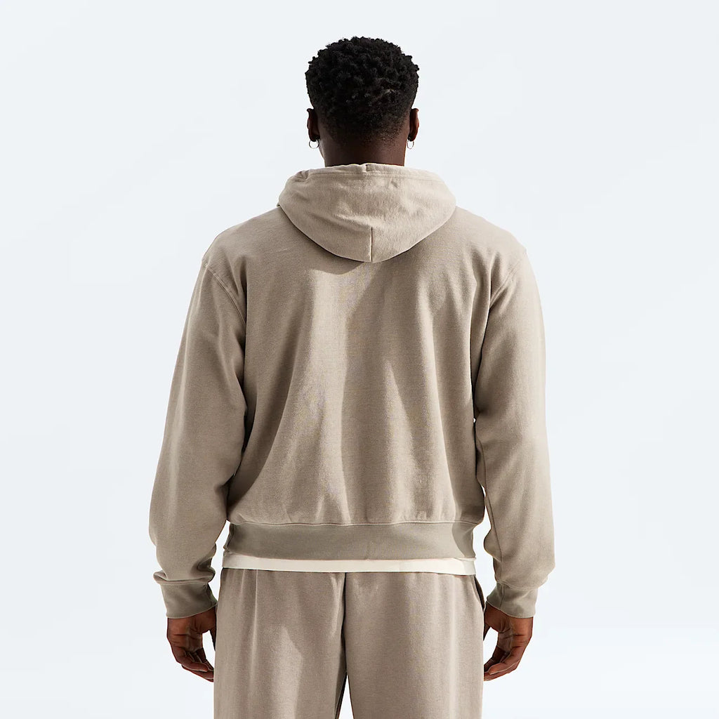 Men's Double-Knit Hoodie - Stone