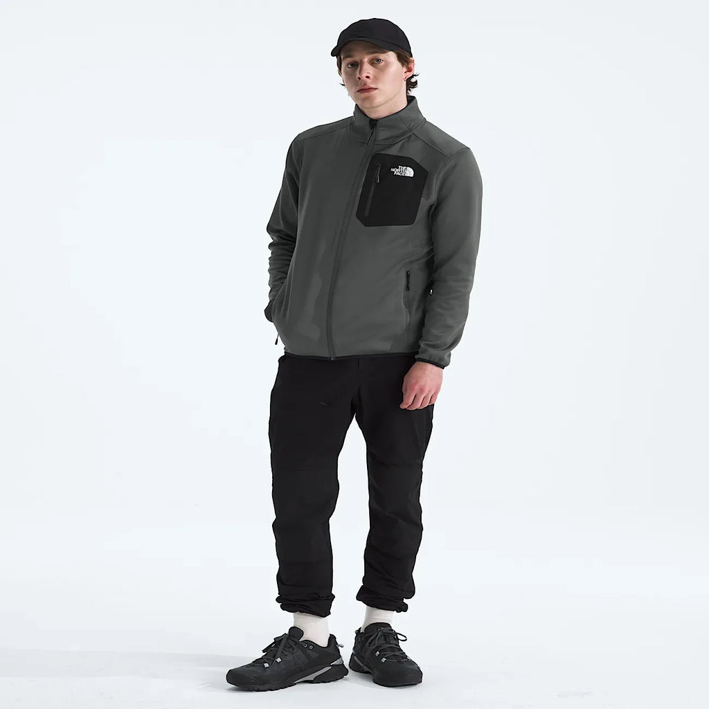 Men's Full-Zip Fleece Jacket - Gray
