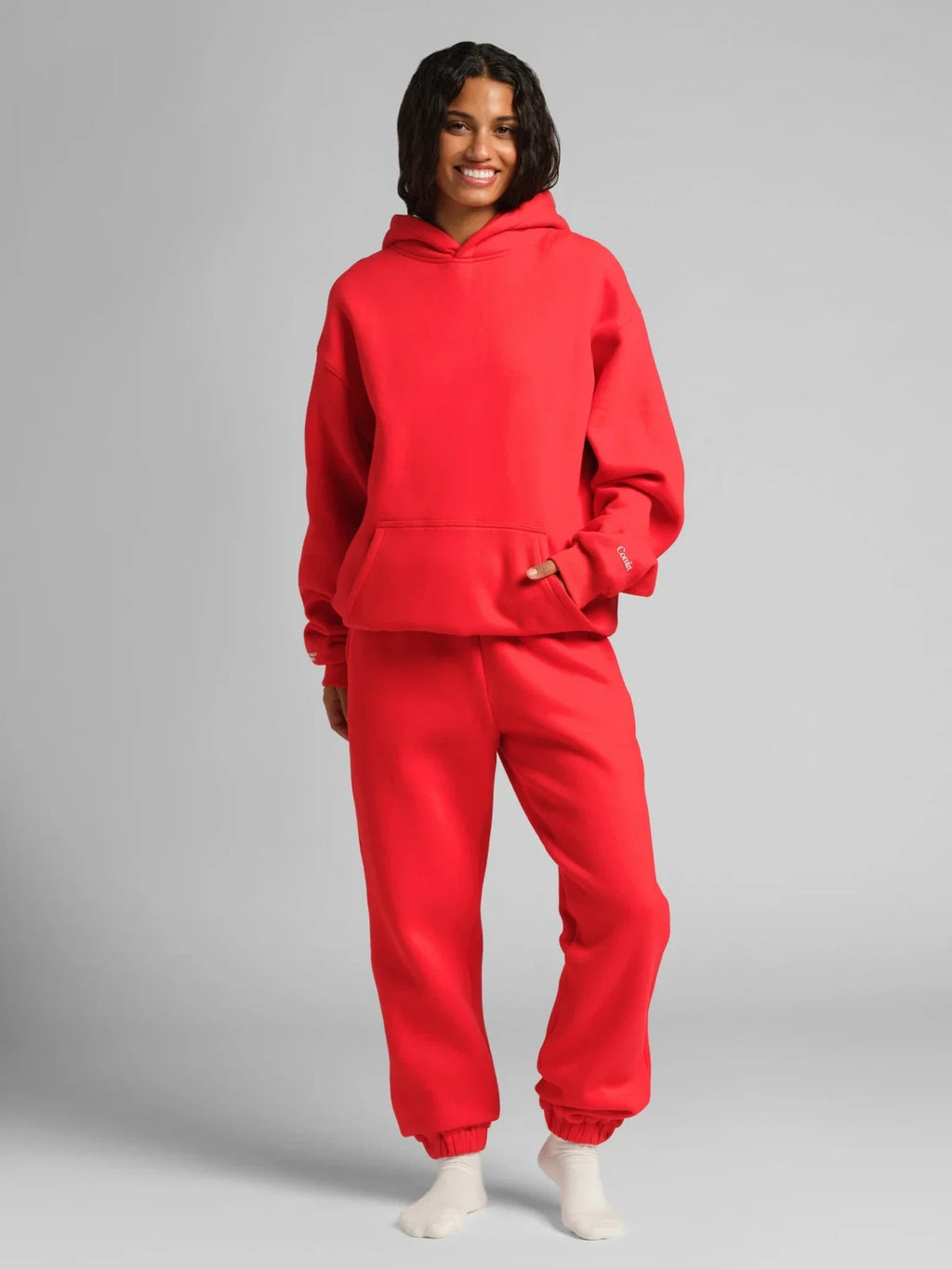Graphic Jogger Sweatpants - Crimson