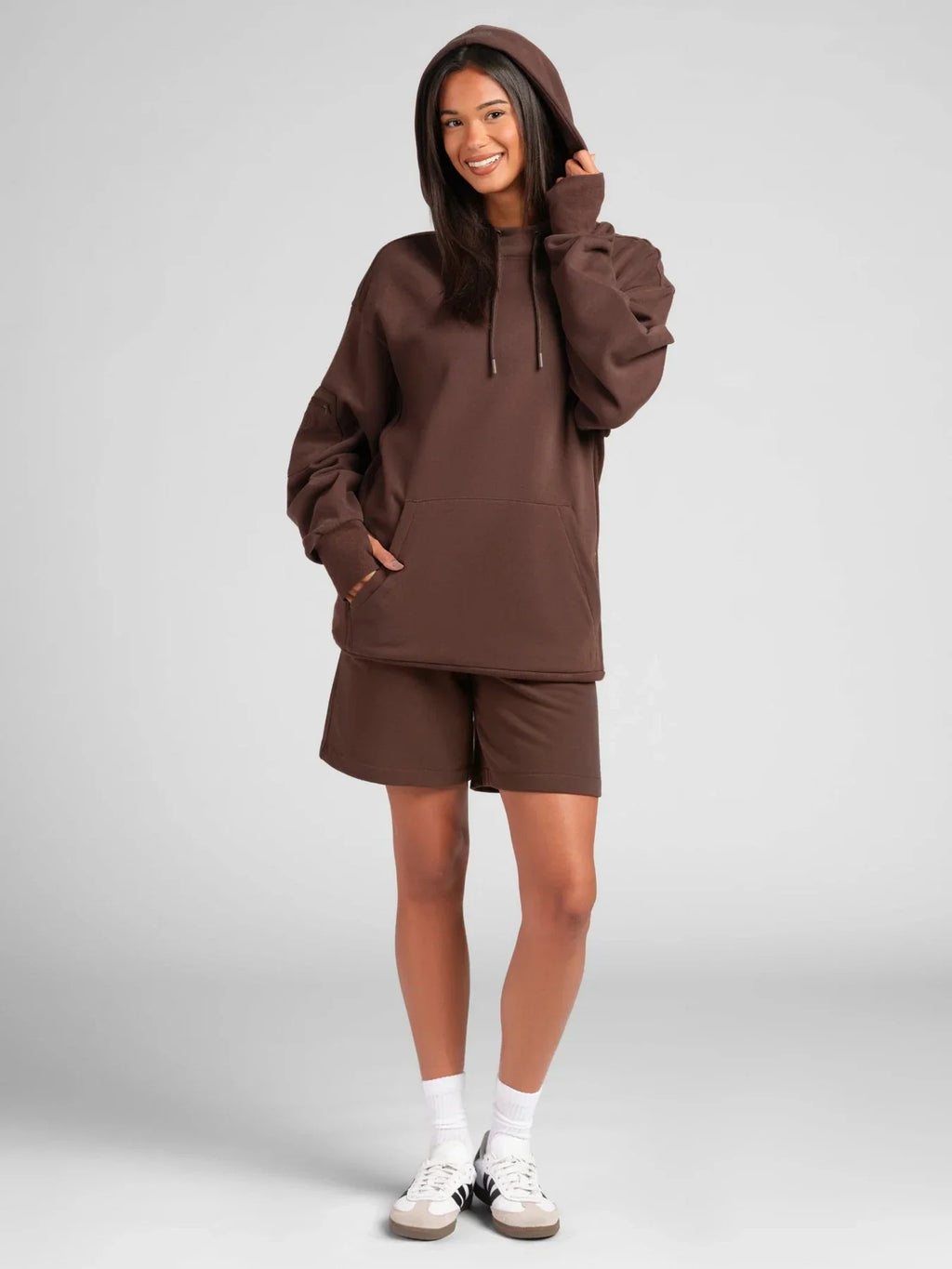 Lightweight Travel Hoodie - Espresso
