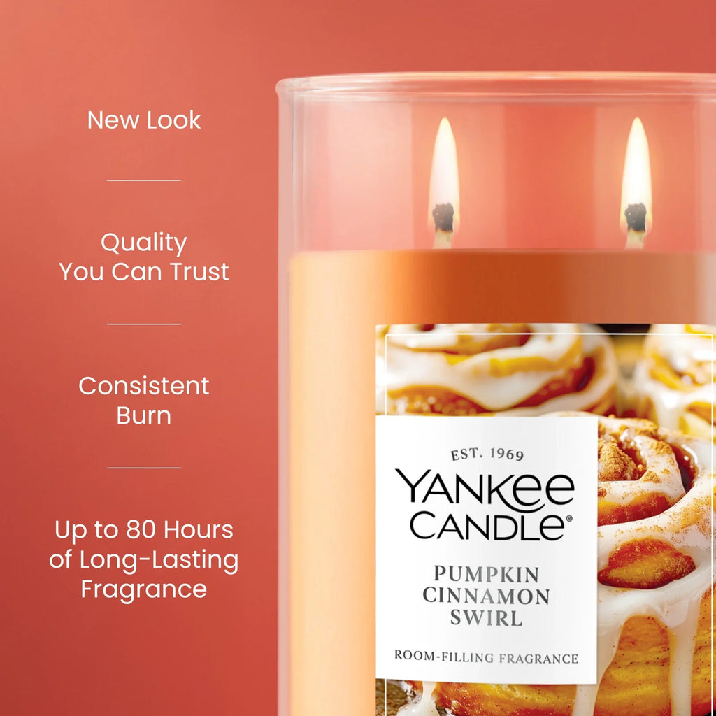 Large Tumbler Candle - Pumpkin Cinnamon Swirl