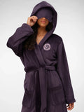 Plush Lounge Robe - Blackberry