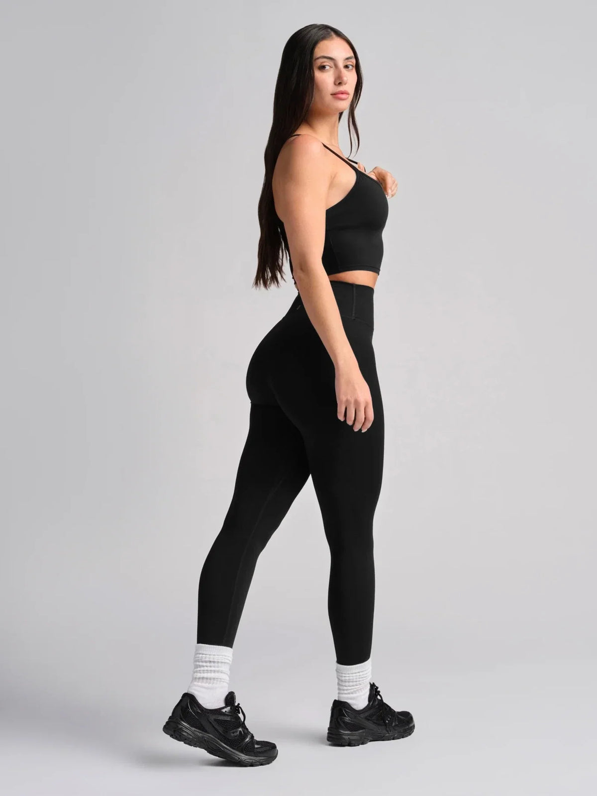 High-Waist Leggings - Black