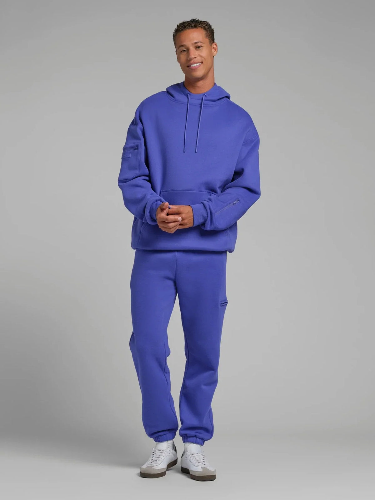 Neon Travel Pullover Hoodie - Ultra Violet