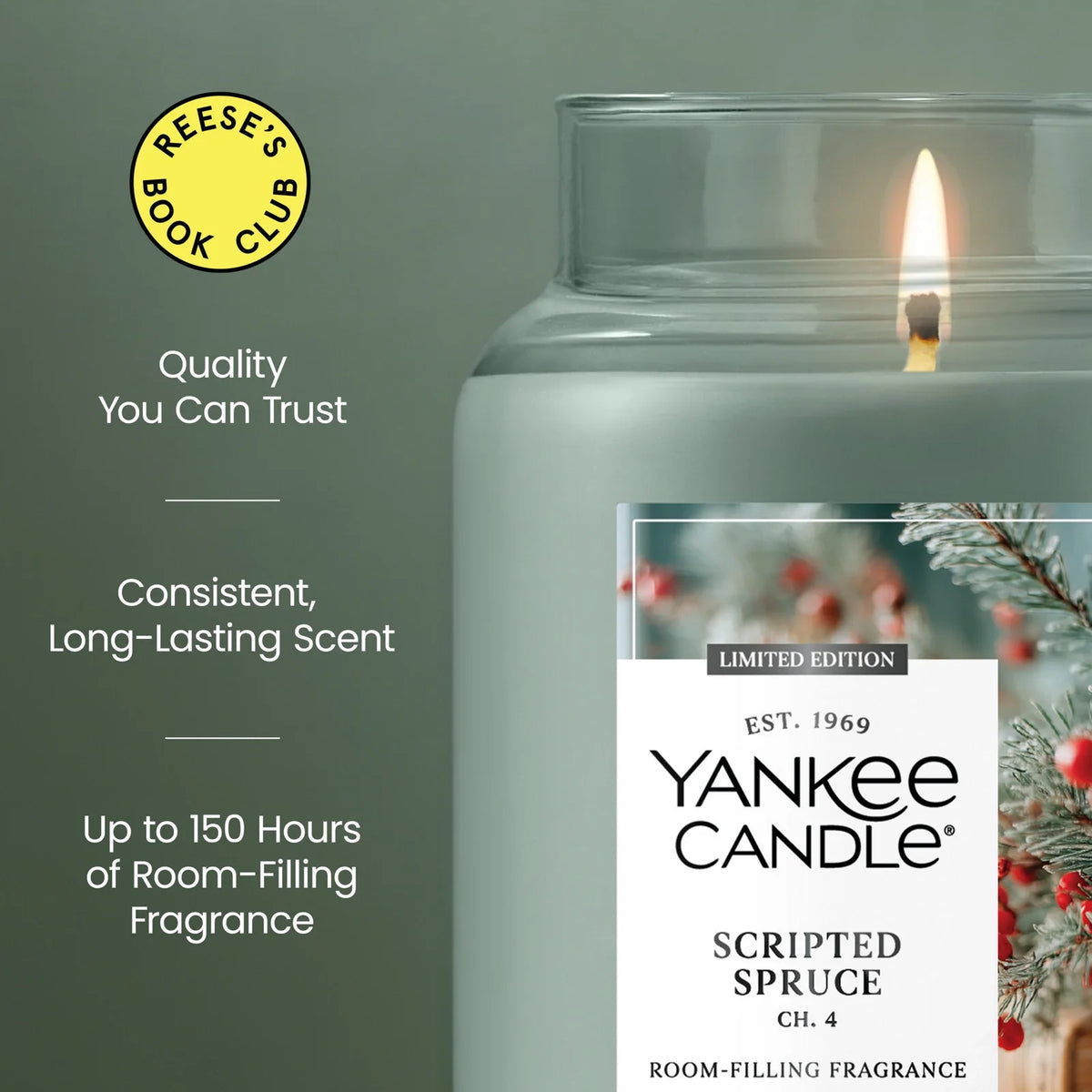 Large Jar Candle - Spruce Scent