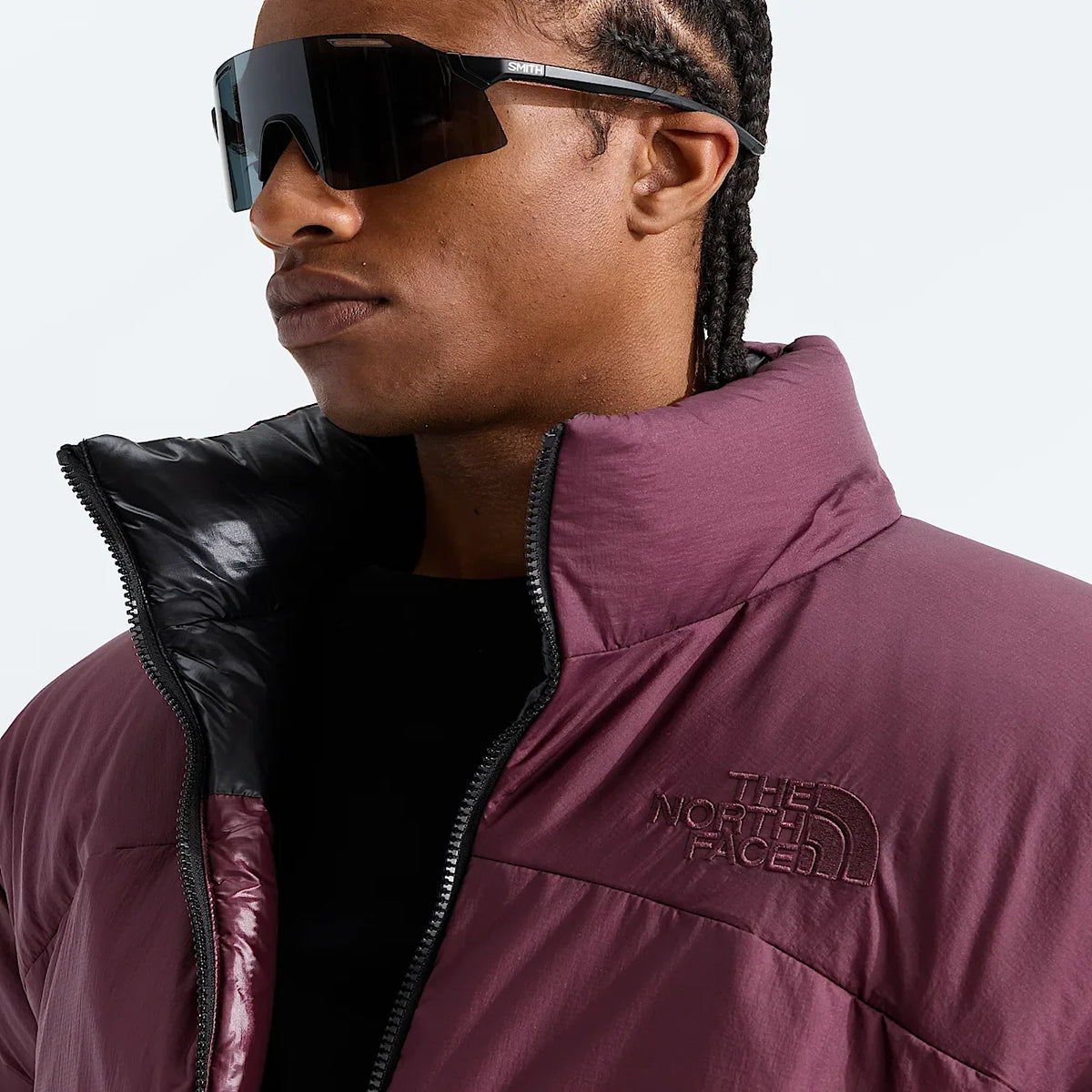 Men's Reversible Insulated Jacket - Burgundy/Black