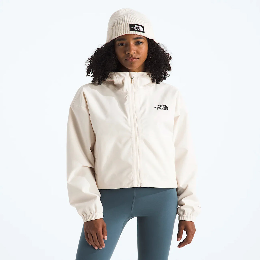 Women's Cropped Rain Jacket - White