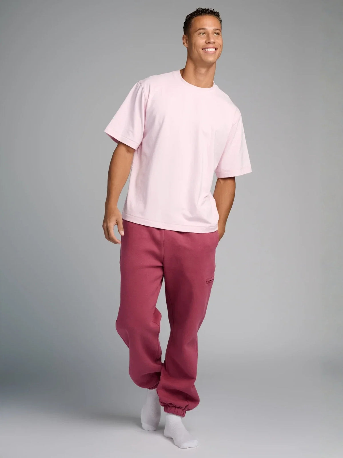 Heavyweight Boxy T-Shirt - Powder Pink