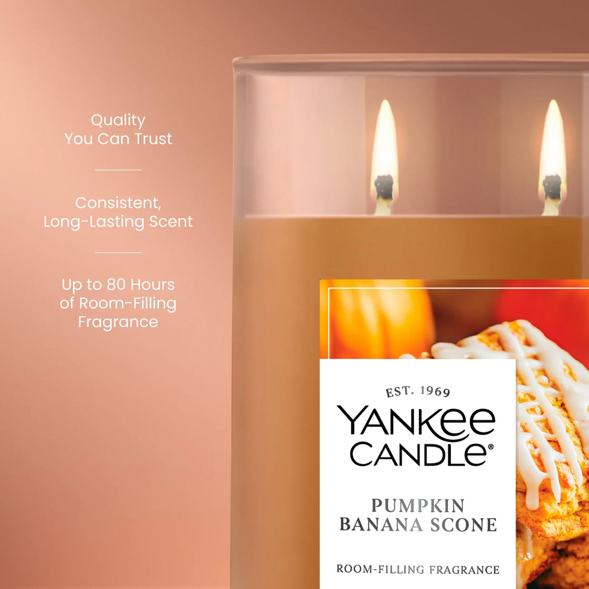 Large Tumbler Candle - Pumpkin Banana