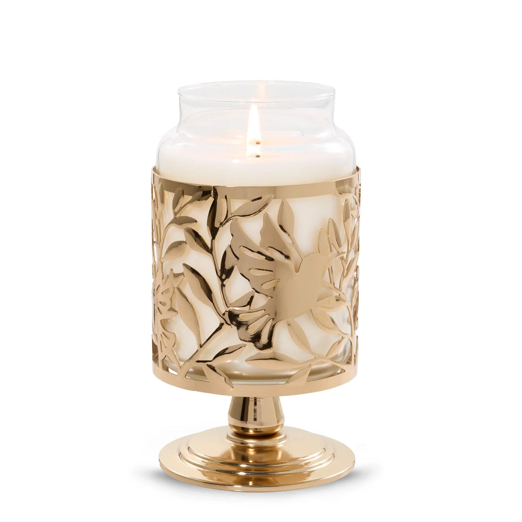 Hummingbird Jar Candle Pedestal