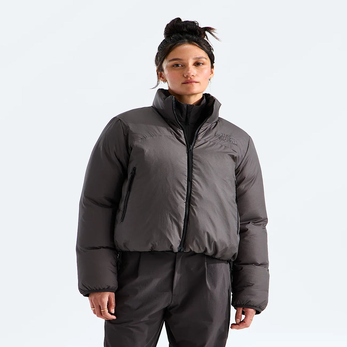Women's Reversible Insulated Jacket - Gray/Black