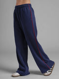 Lightweight Wide Leg Sweatpants - Blue