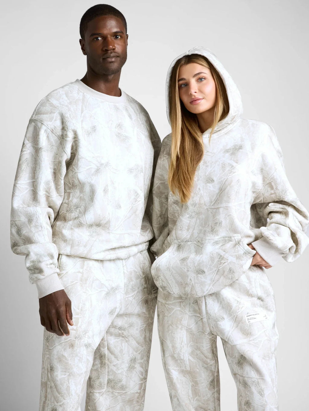 Camouflage Pullover Hoodie - Silver Birch
