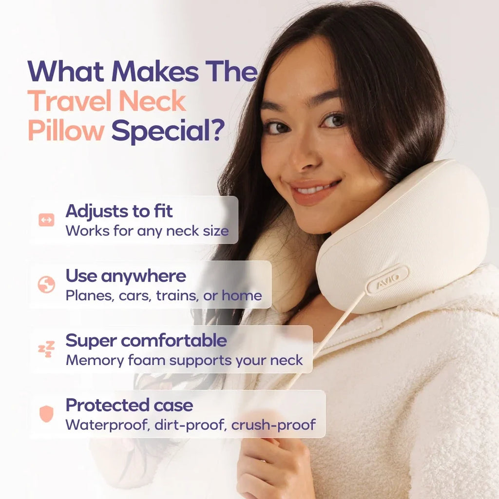 Travel Neck Pillow - Cream