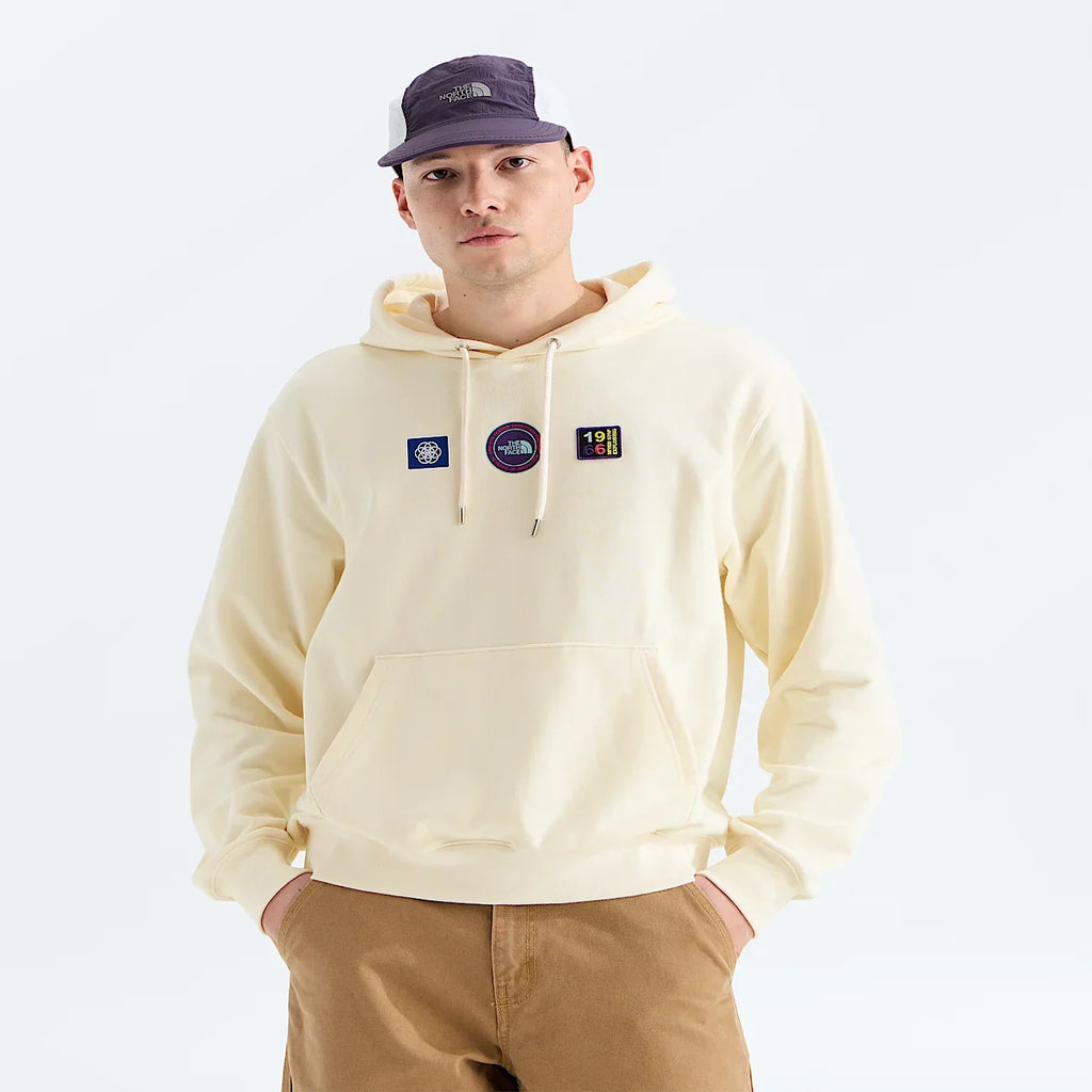 Unisex Graphic Relaxed-Fit Hoodie - Cream